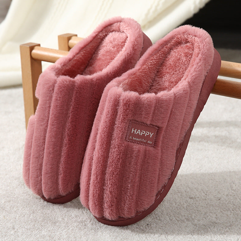 Cozy Cotton Plush Slippers