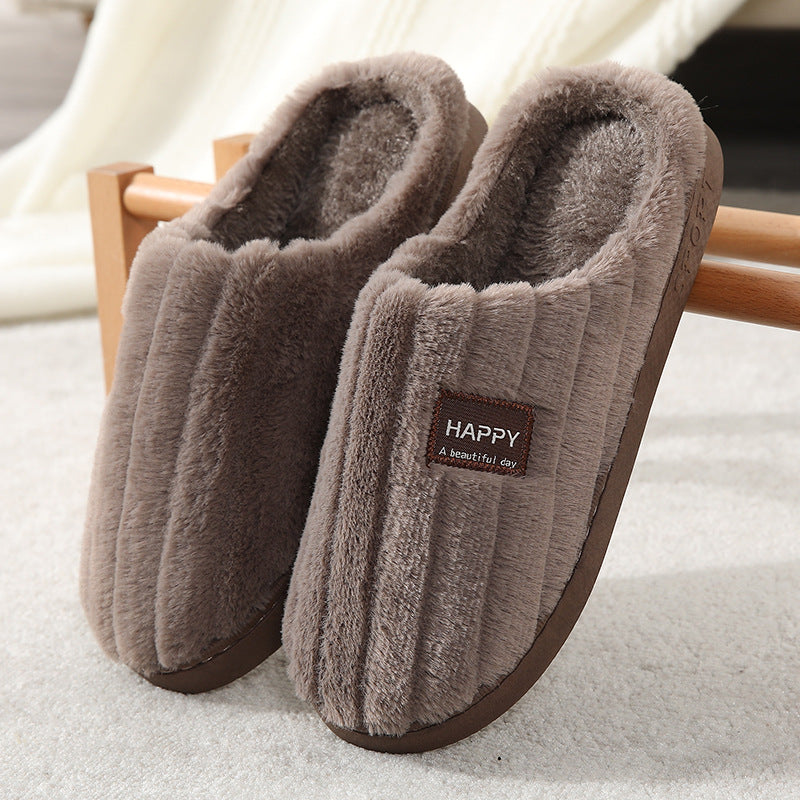 Cozy Cotton Plush Slippers