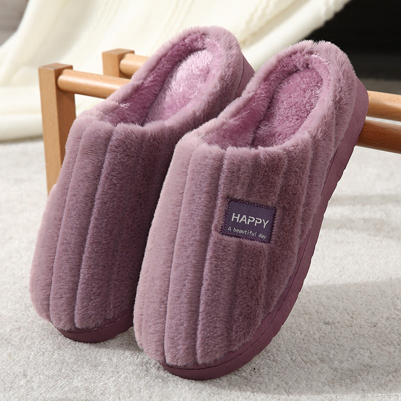 Cozy Cotton Plush Slippers