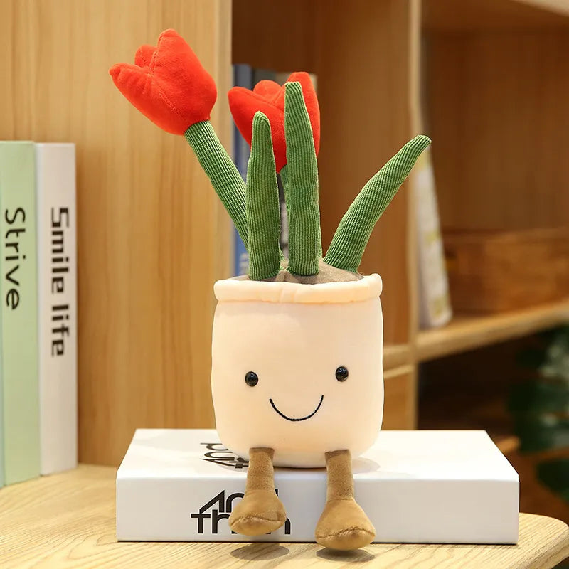 flowerpot plush decoration