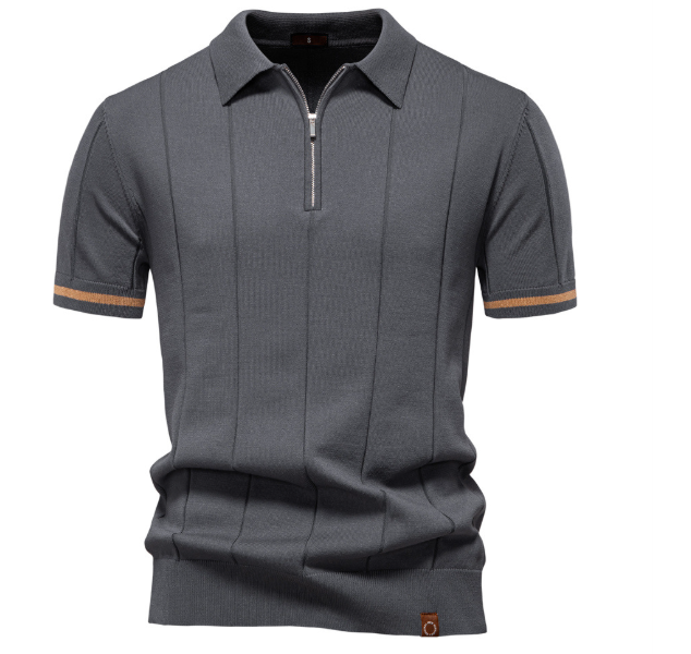 Summer Men's Knit  Polo Shirt