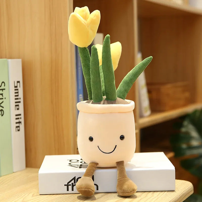 flowerpot plush decoration
