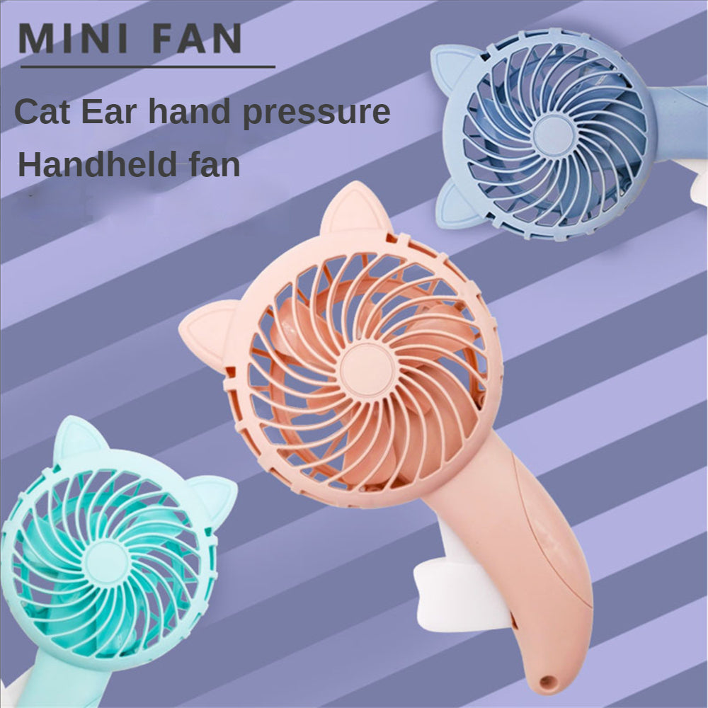 Cat Hand Press Mini Fan