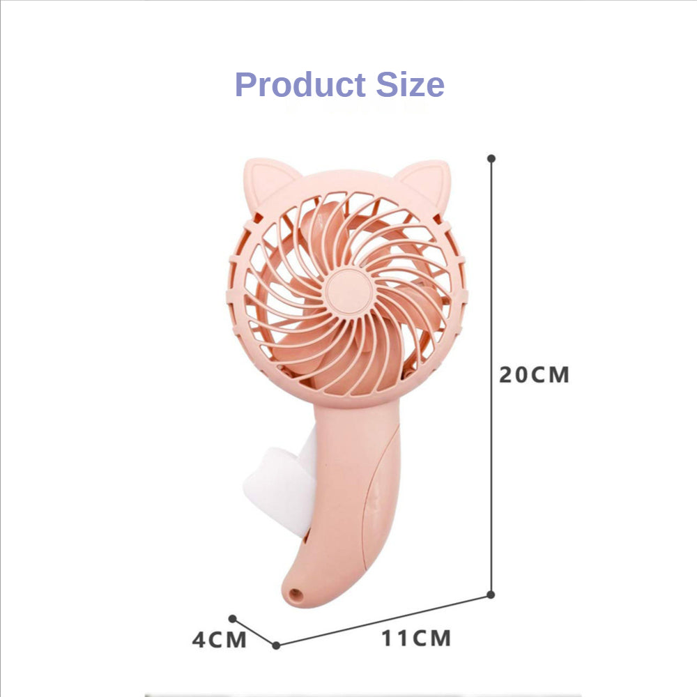 Cat Hand Press Mini Fan