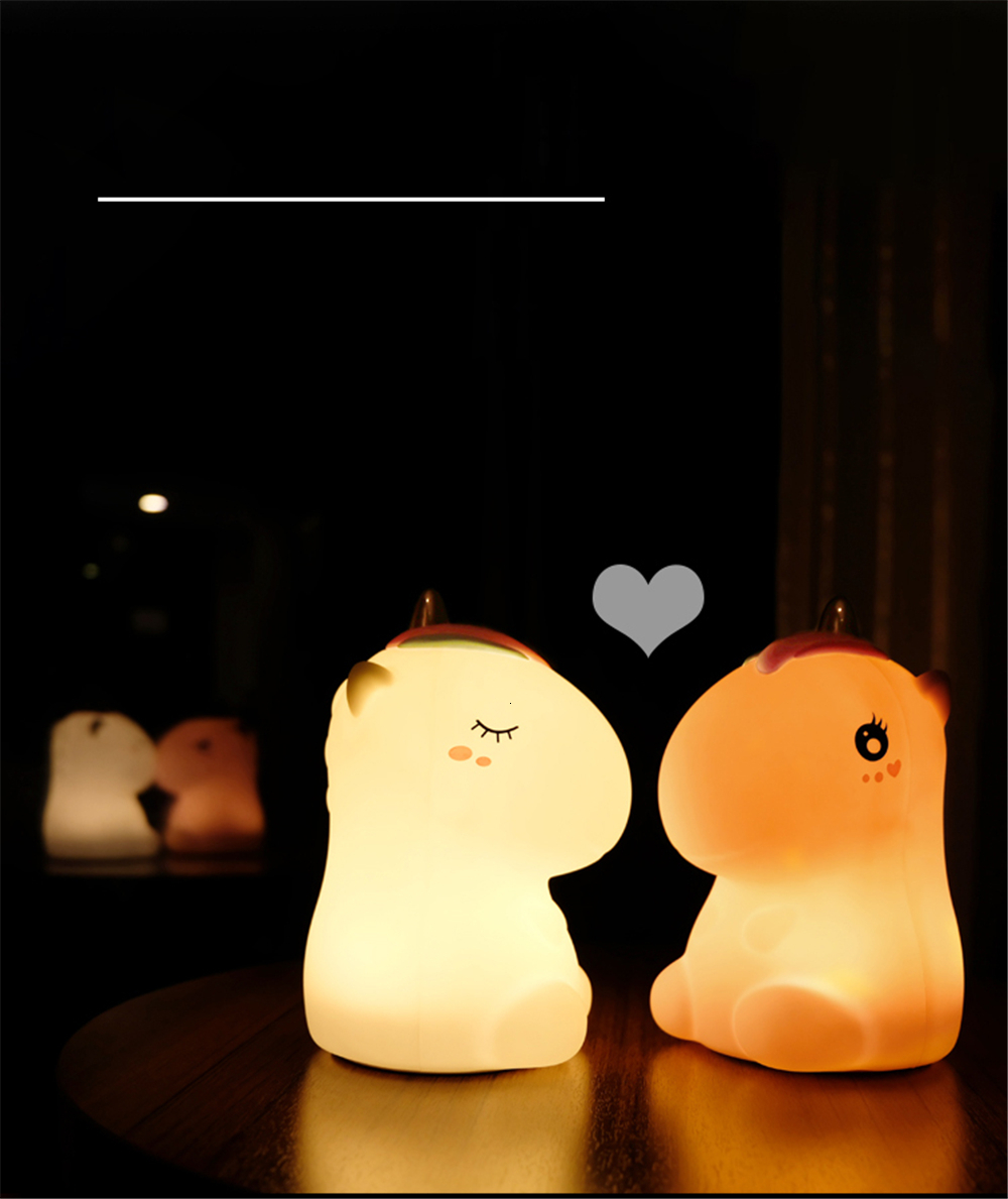 Rechargeable Colorful Unicorn Light