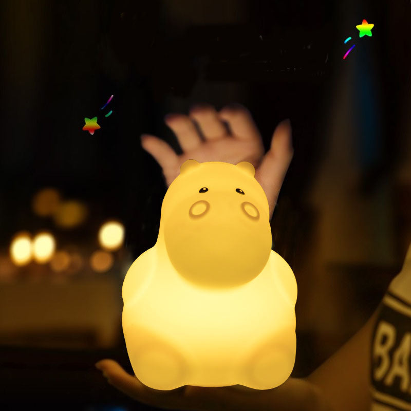 Hippo Silicone Night Light