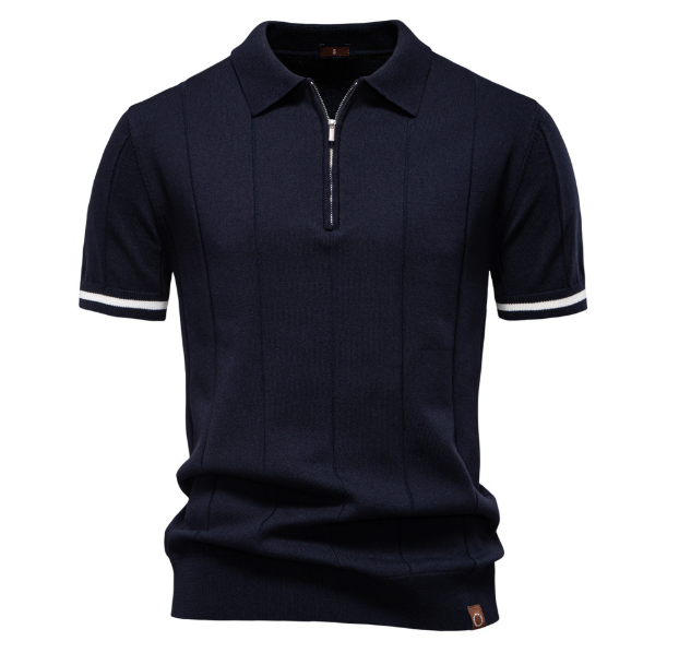 Summer Men's Knit  Polo Shirt